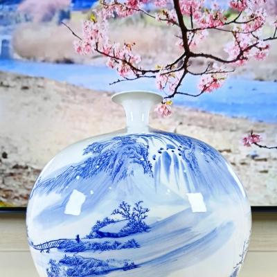 Bình Hút Lộc hoạ tiết Thôn Trang Dưới Núi